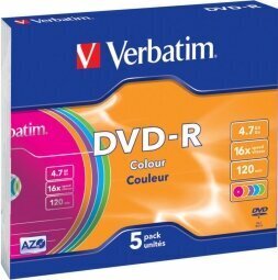 USB-andmekandja Verbatim 43557, 4.7GB, DVD-R цена и информация | Mälupulgad | hansapost.ee