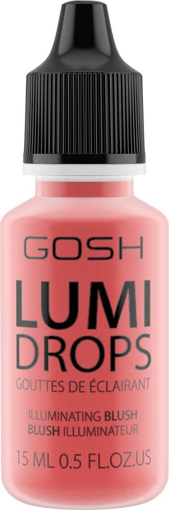 GOSH Lumi Drops highlighter 15 ml, 008 Rose Blush цена и информация | Päikesepuudrid ja põsepunad | hansapost.ee