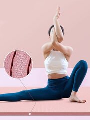 Гимнастический нескользящий коврик для тренировок, 181x63x1 см, зеленый (WNSP-GREE) цена и информация | Коврики для йоги, фитнеса | hansapost.ee