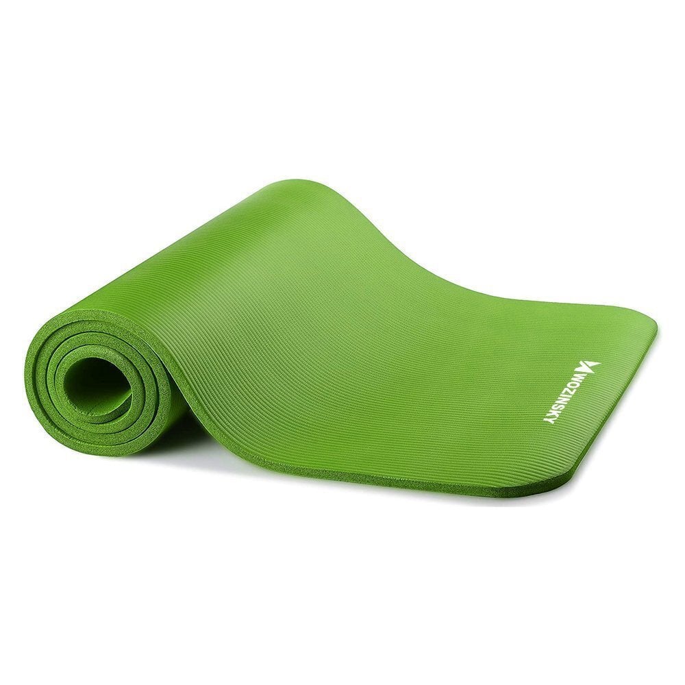 Gymnastic non slip mat for exercising 181 cm x 63 cm x 1 cm green (WNSP-GREE) цена и информация | Joogamatid | hansapost.ee