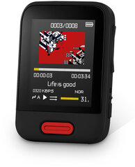Sencor SFP 7716 RD, 16 GB, black цена и информация | MP3 плеер, MP4 плеер | hansapost.ee