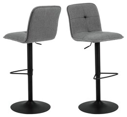 Комплект из 2-х барных стульев Actona Hellen, серый цена и информация | Стулья для кухни и столовой | hansapost.ee