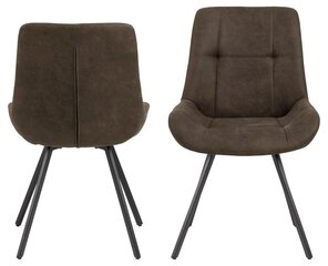Комплект из 2 обеденных стульев Waylor, серый цвет цена и информация | Стулья для кухни и столовой | hansapost.ee