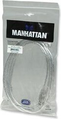 Кабель Manhattan USB A-B M/M 3.0м USB2.0 Hi-Speed ​​серебристый цена и информация | Manhattan Телевизоры и аксессуары | hansapost.ee