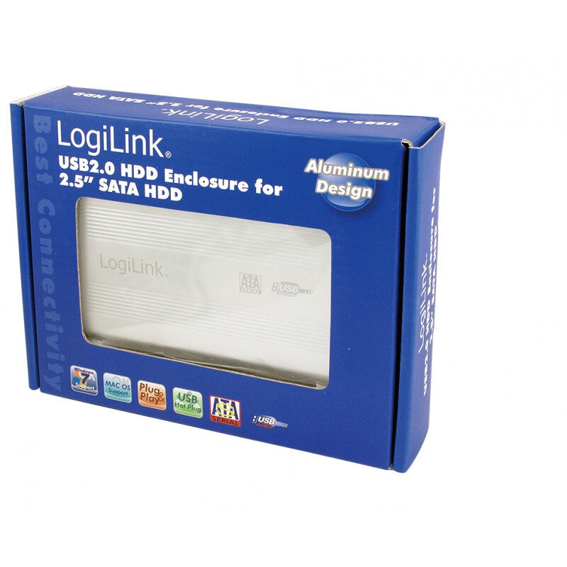 Väline kõvaketas LogiLink UA0041A Enclosure 2.5 Inch S-ATA HDD USB 2.0 hind ja info | Välised kõvakettad | hansapost.ee