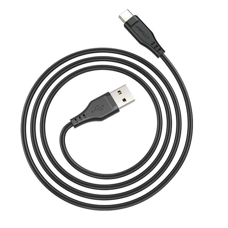 Telefonijuhe Acefast USB, USB-C, 1.2m, 3A цена и информация | Mobiiltelefonide kaablid | hansapost.ee