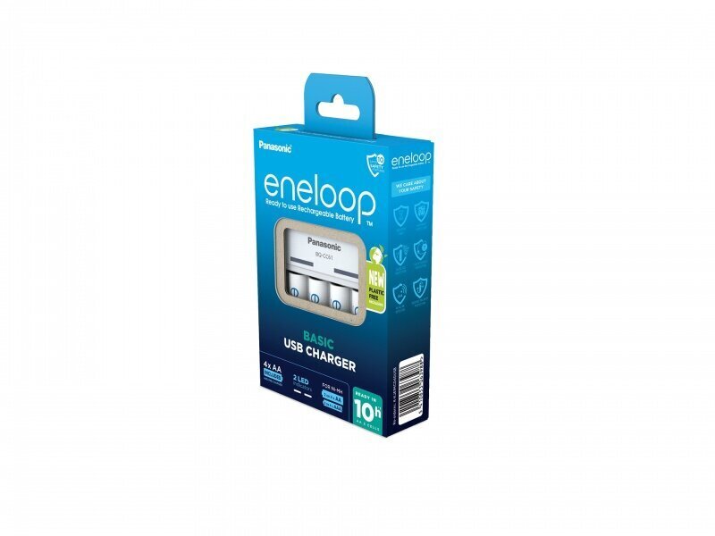 Laadija Panasonic Eneloop K-KJ61MCD40USB, 2,25 tundi hind ja info | Fotoaparaatide laadijad | hansapost.ee