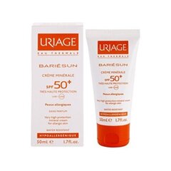 Uriage Face & Body Mineral Face & Body Cream SPF 50+ Bariésun (Very High Protection Mineral Cream) 50 ml 100ml hind ja info | Päikesekaitse ja päevitusjärgsed kreemid | hansapost.ee