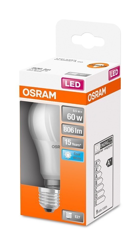 Candellux LED-pirn Osram E27 8,5W 806 lm 4000K цена и информация | Lambipirnid ja LED-pirnid | hansapost.ee