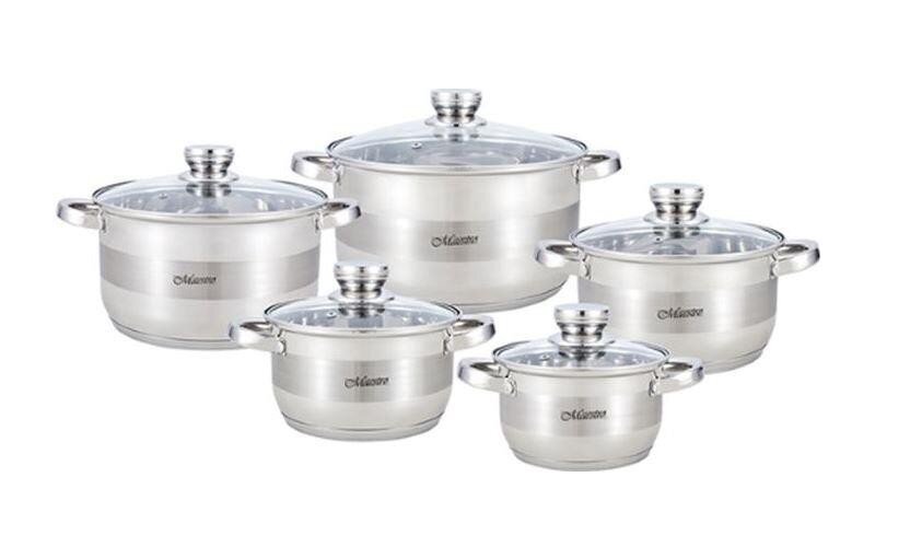 Pottide komplekt Maestro MR-2220 A set of pots of 10 elements цена и информация | Potid | hansapost.ee