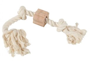 ZOLUX WILD A rope toy, 3 knots, with a wooden disc цена и информация | Игрушки для собак | hansapost.ee