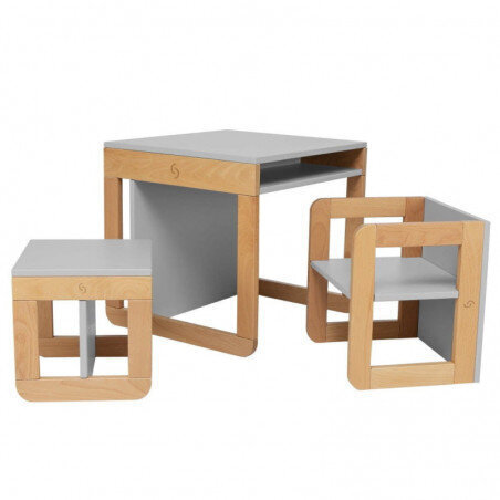 Universaalne tool koos lauaga lastele Skiddou Møb, hall hind ja info | Laste söögitoolid | hansapost.ee