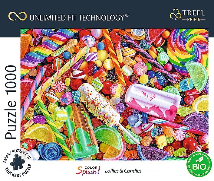 TREFL Prime pusle Color Splash Cubic Gradient Kommid, 1000 osa цена и информация | Pusled lastele ja täiskasvanutele | hansapost.ee