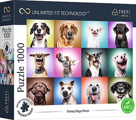 TREFL Prime pusle Naljakad koerad, 1000 osa hind ja info | Pusled lastele ja täiskasvanutele | hansapost.ee
