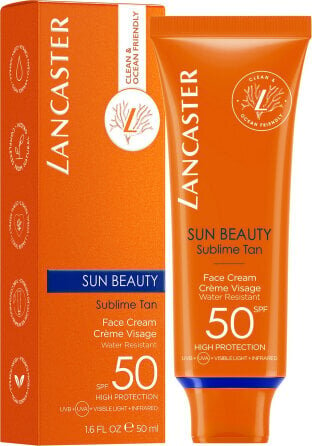 Lancaster Sun Beauty Face Cream SPF50 - Näo päikesekaitsekreem 50ml цена и информация | Päikesekaitse ja päevitusjärgsed kreemid | hansapost.ee