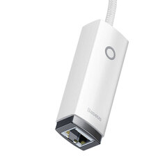 Adapter Baseus Lite Series USB to RJ45 network, 100Mbps (white) hind ja info | USB adapterid ja jagajad | hansapost.ee