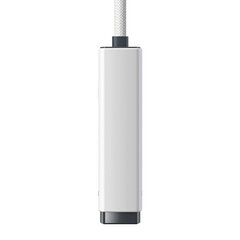 Adapter Baseus Lite Series USB to RJ45 network, 100Mbps (white) hind ja info | USB adapterid ja jagajad | hansapost.ee