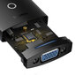 Adapter Baseus Lite Series HDMI to VGA, without audio (black) hind ja info | USB adapterid ja jagajad | hansapost.ee