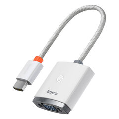 Адаптер Baseus Lite Series HDMI-VGA, без звука (белый) цена и информация | Адаптеры, USB-разветвители | hansapost.ee