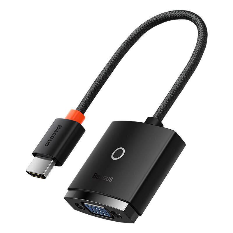 Adapter Baseus Lite Series HDMI to VGA, with audio (black) hind ja info | USB adapterid ja jagajad | hansapost.ee