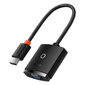 Adapter Baseus Lite Series HDMI to VGA, with audio (black) hind ja info | USB adapterid ja jagajad | hansapost.ee