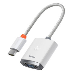 Адаптер Baseus Lite Series HDMI-VGA, со звуком (белый) цена и информация | Адаптеры, USB-разветвители | hansapost.ee