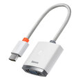 Adapter Baseus Lite Series HDMI to VGA, with audio (white)