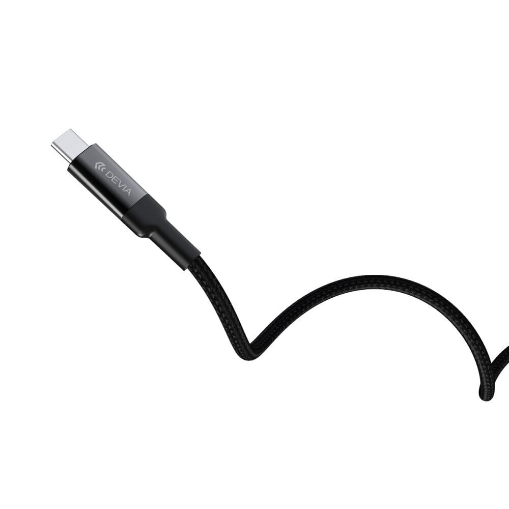 Devia cable Extreme PD USB-C - USB-C 1,5 m 100W black hind ja info | Mobiiltelefonide kaablid | hansapost.ee