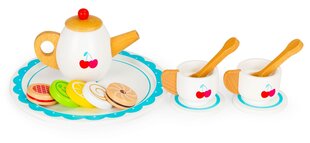 Деревянный игрушечный чайный сервиз Ecotoys, 14 предметов цена и информация | Ecotoys Товары для детей и младенцев | hansapost.ee