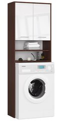Шкафчик над стиральной машиной NORE FIN, белый/коричневый цена и информация | Шкафчики для ванной | hansapost.ee