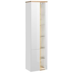Vannitoakapp Hakano Bonevile, 45x170 cm, valge/pruun цена и информация | Шкафчики для ванной | hansapost.ee