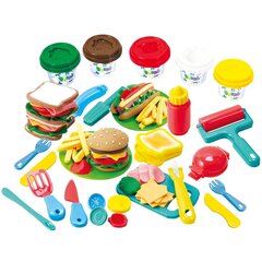 Комплект пластилина "Бургер" Playgo Dough, 8220 цена и информация | Развивающие игрушки для детей | hansapost.ee