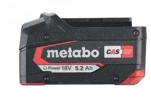 Aku Metabo 18V 5,2 Ah Li - Power цена и информация | Дрели и шуруповёрты | hansapost.ee