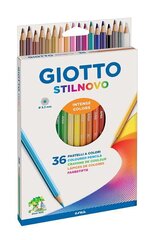 Värvilised pliiatsid Fila Giotto Stilnovo, 36 värvi price and information | Art supplies, molding supplies | hansapost.ee