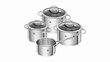 ZWILLING Essence pan set 4 pc(s) цена и информация | Potid | hansapost.ee