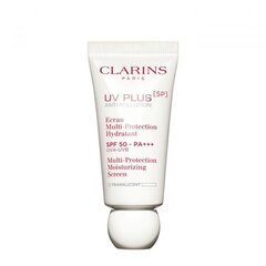 Kaitsev niisutav näokreem Clarins UV Plus Multi-Protection SPF50-PA+++ Translucent, 30 ml hind ja info | Näokreemid | hansapost.ee