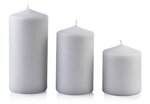 Küünal Classic Candles Grey S, 10 cm