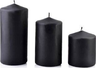 Küünal Classic Candles Black, 10 cm цена и информация | Свечи, подсвечники | hansapost.ee