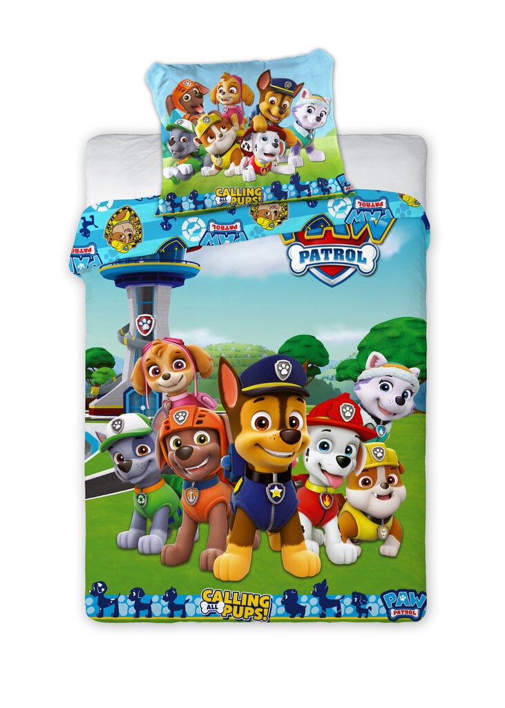 Laste voodipesukomplekt Paw Patrol 100x135, 2-osaline hind ja info | Laste voodipesu | hansapost.ee