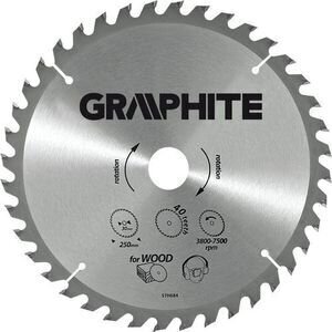 Lõikeketas Graphite, 210x30 mm цена и информация | Aiatööriistade varuosad | hansapost.ee