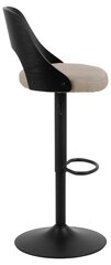 Комплект из 2 барных стульев Lucy, черный/бежевый цвет цена и информация | Стулья для кухни и столовой | hansapost.ee