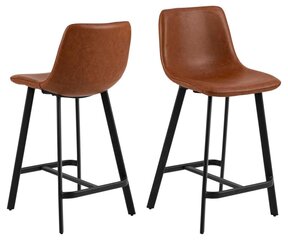 Комплект из 2-х барных стульев Actona Oregon, коричневый цвет цена и информация | Стулья для кухни и столовой | hansapost.ee