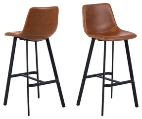 Комплект из 2-х барных стульев Oregon, коричневый цвет цена и информация | Стулья для кухни и столовой | hansapost.ee