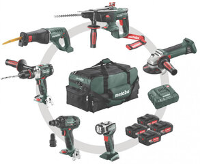 Akutööriistade komplekt Metabo Combo 18V price and information | Cordless drills, drills and screwdrivers | hansapost.ee