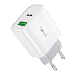 WK Design Quick charger EU USB / Lightning Power Delivery Quick Charge 3.0 20W WP-U53 цена и информация | Зарядные устройства для телефонов | hansapost.ee
