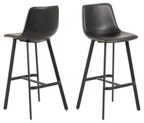 Набор из 2 барных стульев Oregon, черный цвет цена и информация | Стулья для кухни и столовой | hansapost.ee