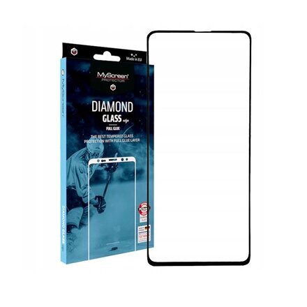 LCD kaitsev karastatud klaas MyScreen Diamond Edge Full Glue Samsung A515 A51/S20 FE, must цена и информация | Ekraani kaitseklaasid ja kaitsekiled | hansapost.ee