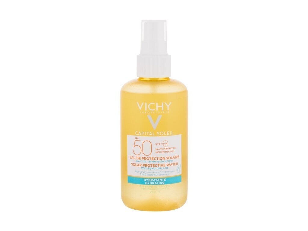 Vichy Capital Soleil Solar Protective Water SPF 50 - Opalovací přípravek na tělo 200ml hind ja info | Päikesekaitse ja päevitusjärgsed kreemid | hansapost.ee