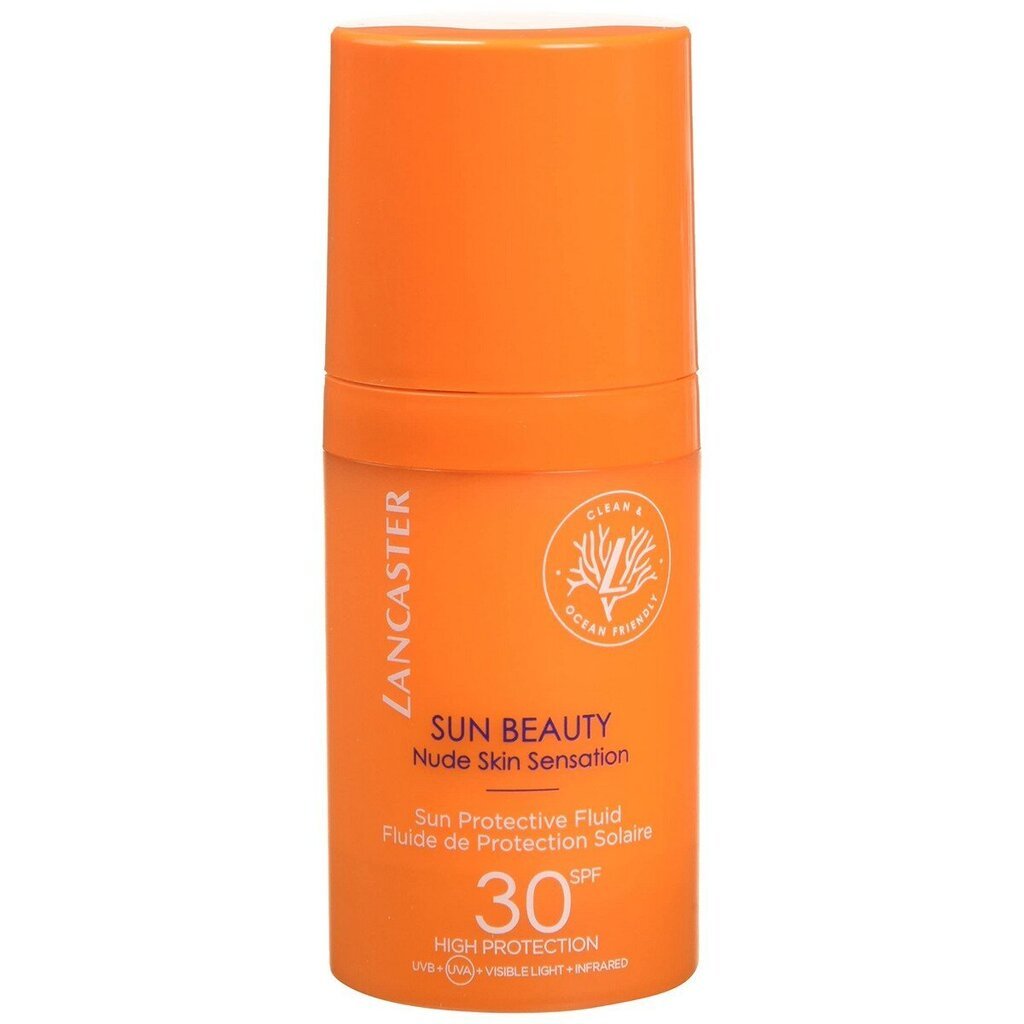 Lancaster Sun Beauty Protective Fluid SPF30 Sunscreen - Ochranný opalovací fluid na obličej a dekolt 30ml hind ja info | Päikesekaitse ja päevitusjärgsed kreemid | hansapost.ee