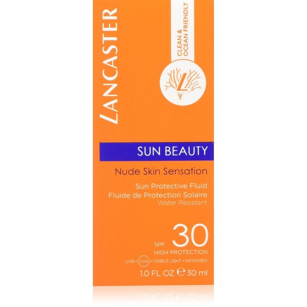 Lancaster Sun Beauty Protective Fluid SPF30 Sunscreen - Ochranný opalovací fluid na obličej a dekolt 30ml hind ja info | Päikesekaitse ja päevitusjärgsed kreemid | hansapost.ee